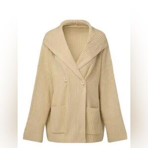 NWT WeWoreWhat Cozy Oversized Shawl Collar Cardigan